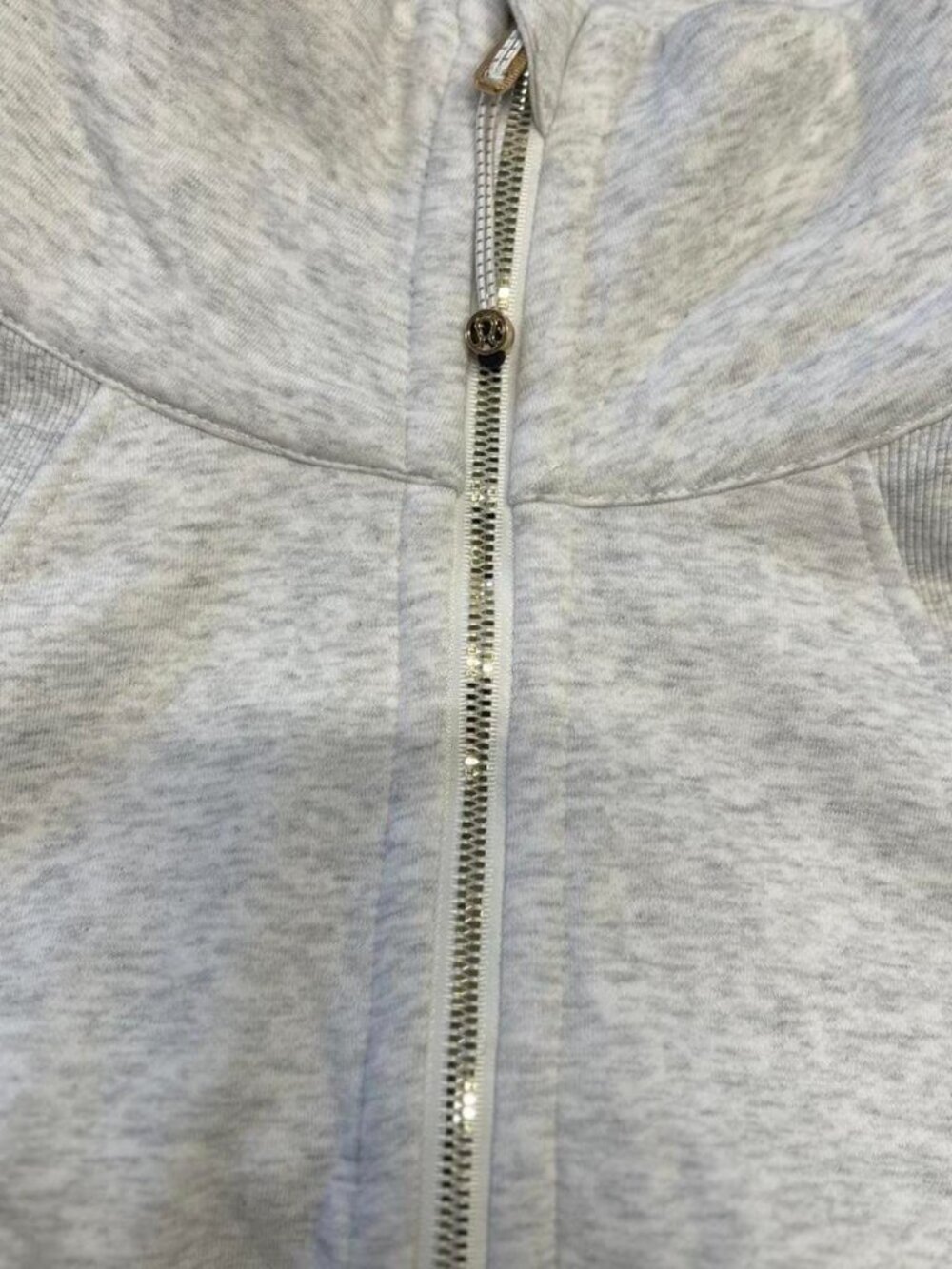 Lululemon Gray Half Zip Pullover Size 8 - Picture 5 of 6